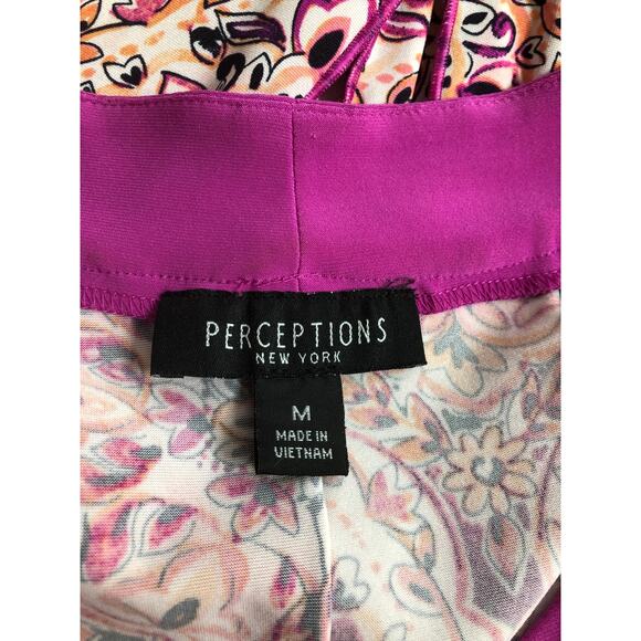 Perceptions New York Dress Size Women's M Multicolor Sleeveless Fit Flare - Picture 5 of 8